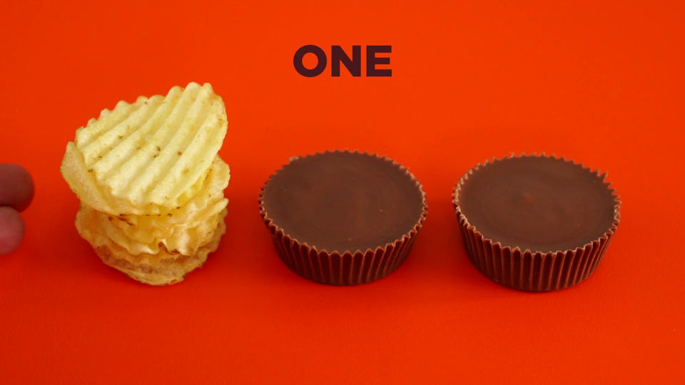 Reeses Big Cup With Potato Chips